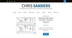 Desktop Screenshot of chrissanders.org
